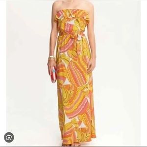 BANANA REPUBLIC X TRINA TURK SUMMER 2012 COLLECTION SONYA PATIO SILK LINED DRESS